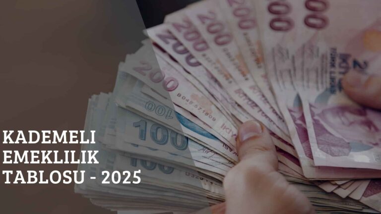Kademeli Emeklilik Tablosu – 2025